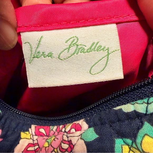 Vintage Vera Bradley Navy and Pink Floral Crossbody Bag - Picture 7 of 10